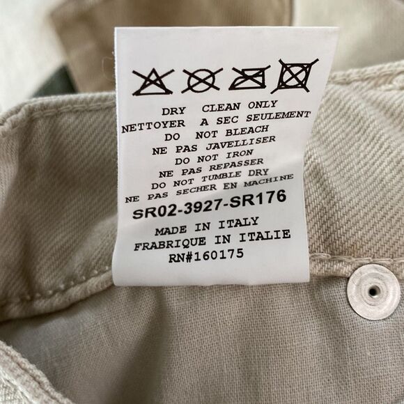 SER.O.YA Crew Pant in Cario Patch Organic Cotton Button Fly High Rise Banded Hem - Picture 9 of 16